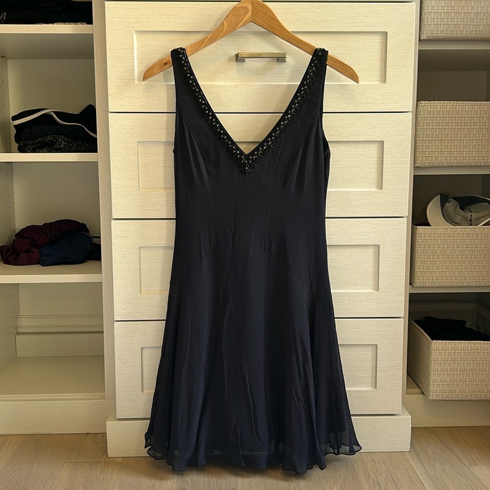 French Connection V Neck Mini Dress